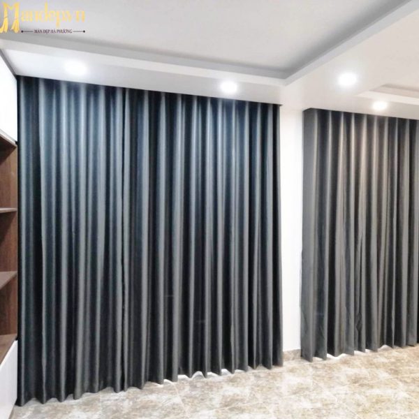 Rèm Vải Màu Xanh RV44