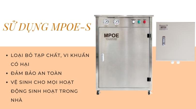Máy lọc nước đầu nguồn Cleansui MPOE-S loại bỏ vi khuẩn, tạp chất có hại 