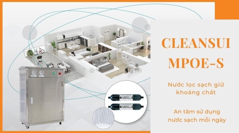 Máy lọc vẫn giữ được chất khoáng, độ tinh khuyết của nước