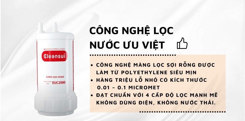 Công nghệ lọc nước ưu việt