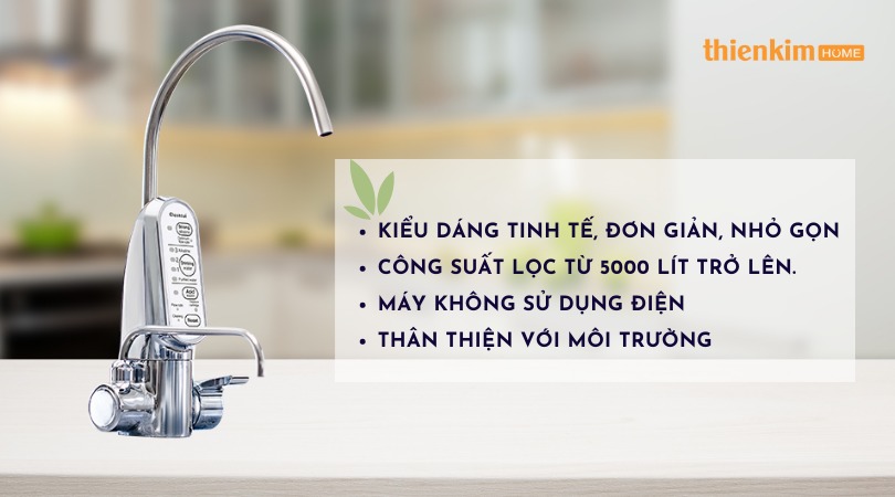Máy lọc nước ion kiềm Mitsubishi Cleansui kiểu dáng nhỏ gọn