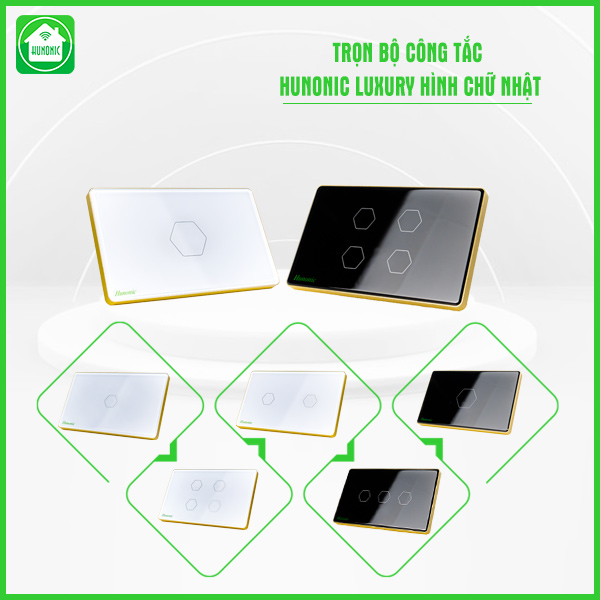 Công tắc Luxury 4 nút đen - Ảnh 2