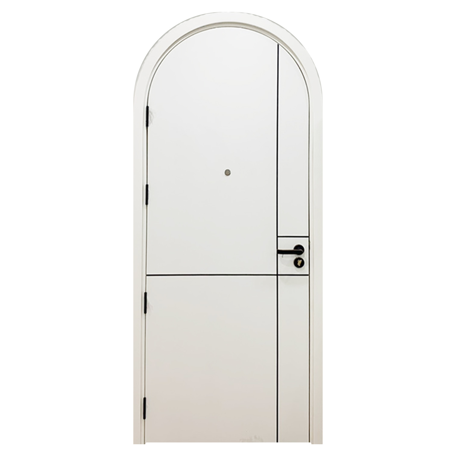 Cửa Composite Aravo Vòm Kết Hợp Chỉ Đen ARV-08