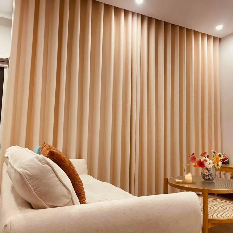 Rèm Vải 1 Lớp Cho Chung Cư RV104 – Giải Pháp Hoàn Hảo Cho Không Gian Sống Hiện Đại
