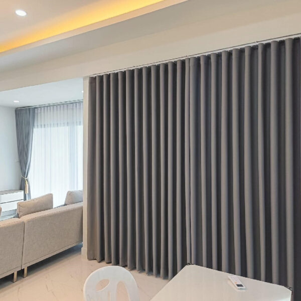 Rèm Vải 1 Lớp Màu Nâu RV106